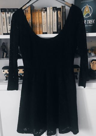 Mini vestito pizzo nero Forever 21 tg M