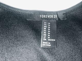 Mini vestito pizzo nero Forever 21 tg M