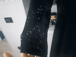 Mini vestito pizzo nero Forever 21 tg M