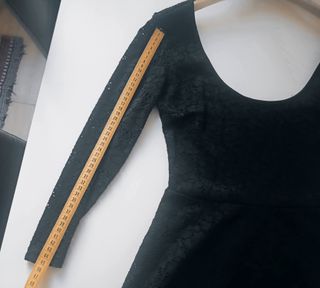 Mini vestito pizzo nero Forever 21 tg M