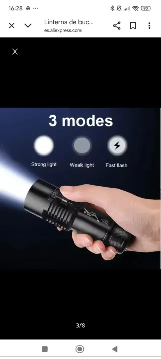 Linterna de buceo Smiling Shark