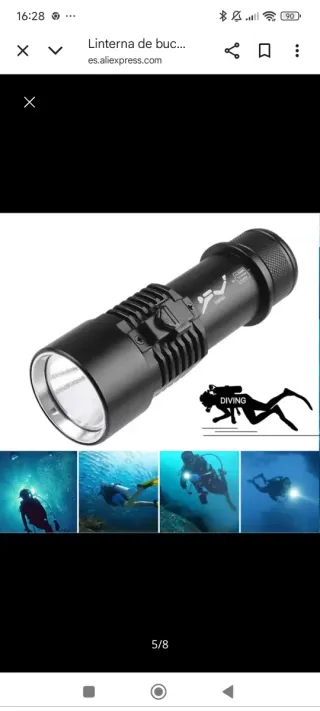 Linterna de buceo Smiling Shark