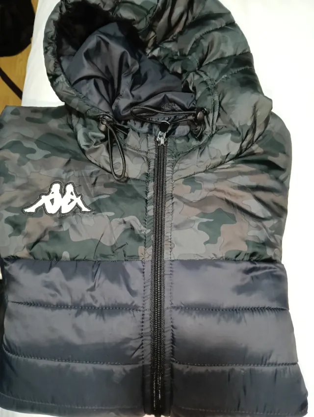 Chaqueta Kappa Talla S Negra y Gris