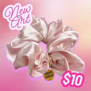 Elastico capelli Miu Miu raso colore rosa