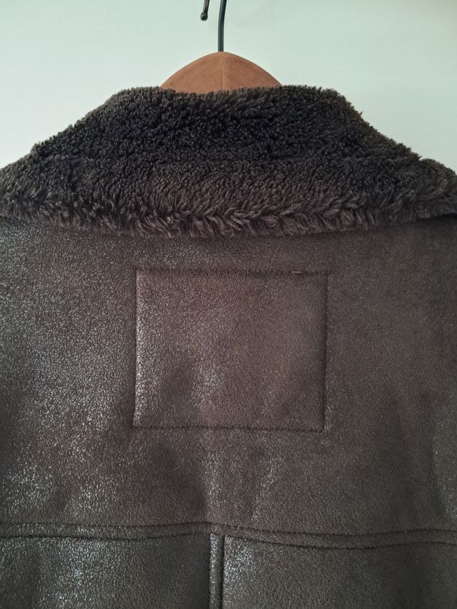 Abrigo Sfera Hombre Talla S Marrón Forro Polar