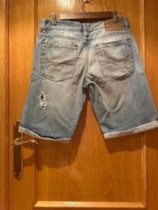 Shorts Vaqueros Hombre Alcott Talla M Desgastados