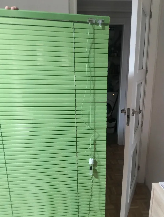 Persiana Veneciana Verde Plástico