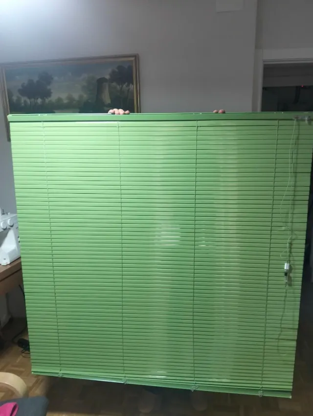 Persiana Veneciana Verde Plástico