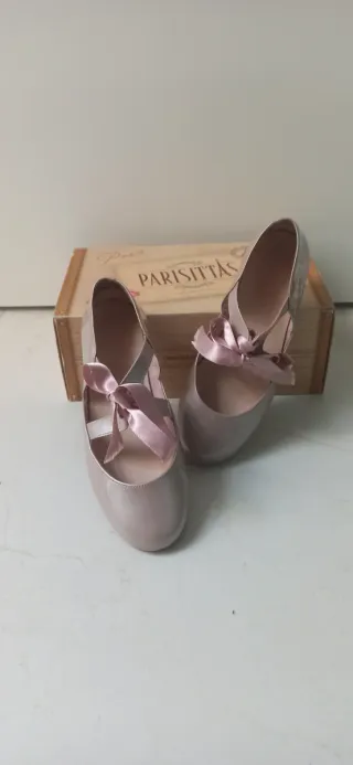 Zapatos Bailarinas Niña Piel Rosa