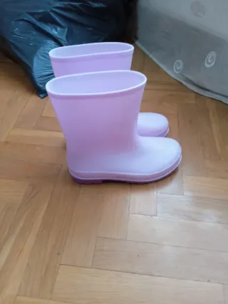 Botas de agua rosas talla