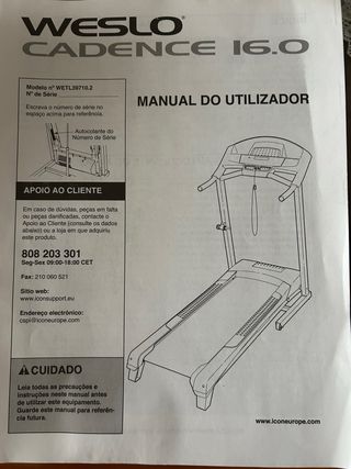 Cinta de Correr Weslo Cadence 16.0