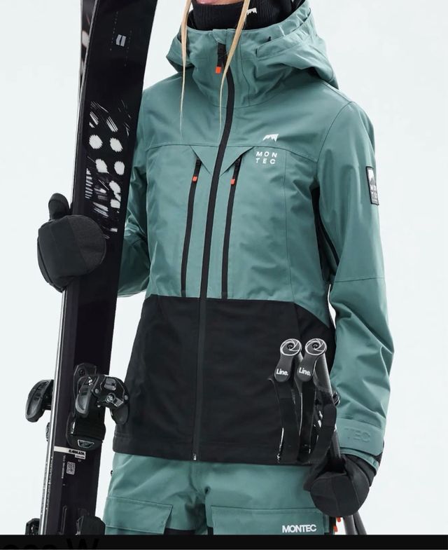 Chaqueta Montec Mujer Verde y Negra