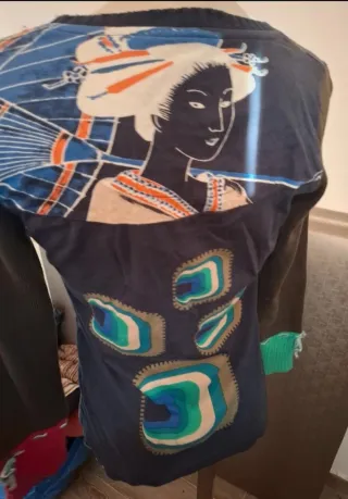 Camiseta Desigual Mujer Manga Larga Multicolor