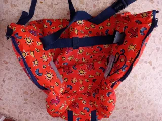 Chaleco salvavidas infantil naranja y azul