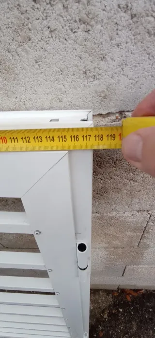 2 Ventanas Aluminio Blancas sin cristales.