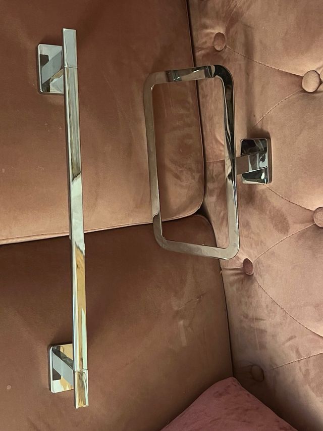 Juego de toalleros acero inoxidable