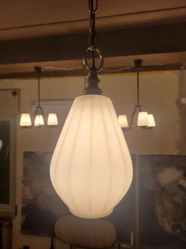 Lampada sospensione Targetti Sankey anni '60
