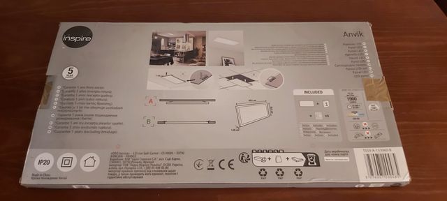 Panel LED INSPIRE 14.3W 1900 Lúmenes