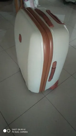 Valigia Bric's bianca e marrone