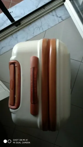 Valigia Bric's bianca e marrone