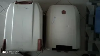 Valigia Bric's bianca e marrone