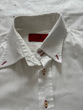Camisa Carolina Herrera Blanca Hombre