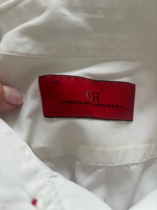Camisa Carolina Herrera Blanca Hombre