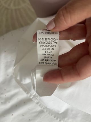 Camisa Carolina Herrera Blanca Hombre