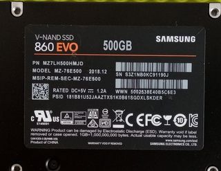 Samsung SSD 860 EVO de 500GB.
