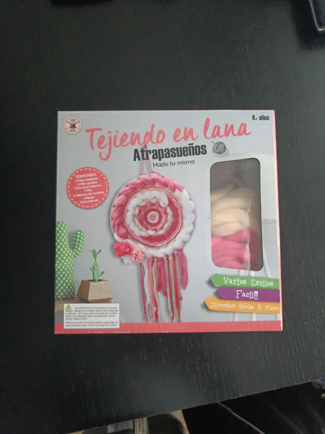 Kit Manualidades Atrapasueños Tejido Lana