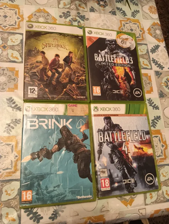 Lote 4 Videojuegos Xbox 360.