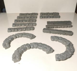 STS 4x4 Scalextric Bordes: 10 rectas + 6 curvas.