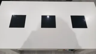 Sofa ,mesa,seis sillas y mesa de centro