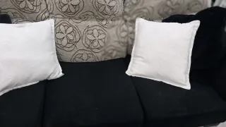 Sofa ,mesa,seis sillas y mesa de centro