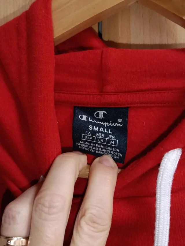 Sudadera Champion Niño Talla S Roja