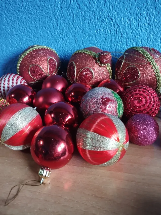 Lote Decoración Navidad - Rojo