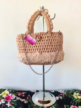 Borsa Teddy Beige/Marrone