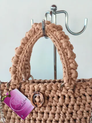 Borsa Teddy Beige/Marrone