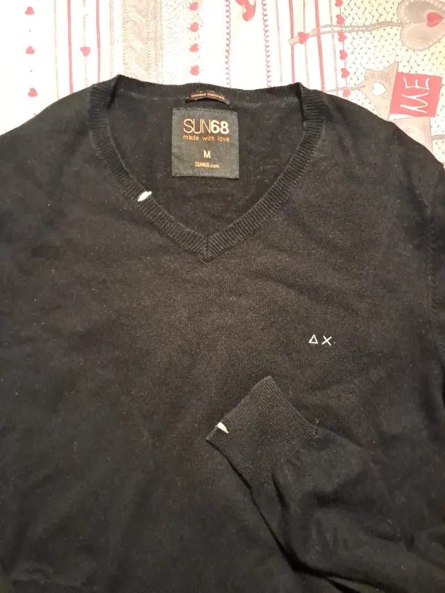 Maglioncino SUN68 V-neck Nero Taglia M