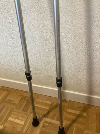 Muletas de adulto regulables