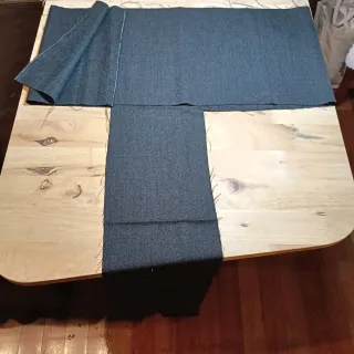 Retal de tela gris oscuro