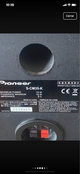 minicadena  LG y Altavoces Pioneer