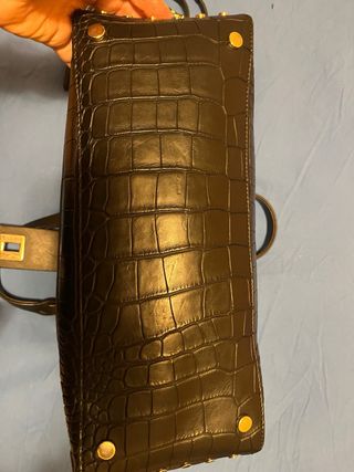 Borsa Trussardi nera con catena logo