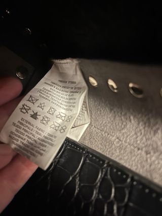 Borsa Trussardi nera con catena logo