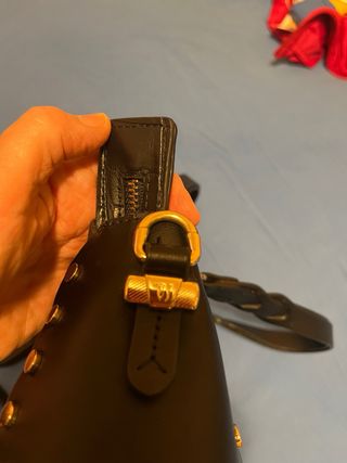 Borsa Trussardi nera con catena logo