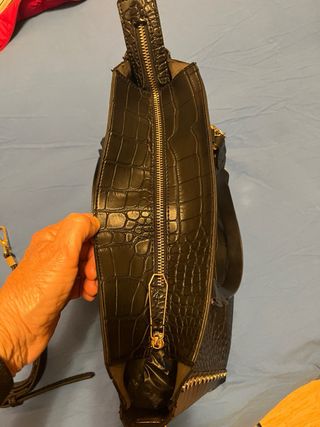 Borsa Trussardi nera con catena logo