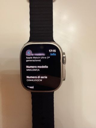 Apple Watch Ultra (1a gen) Argento