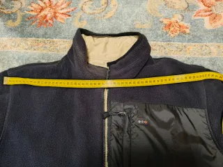 Chaqueta reversible hombre azul/beige