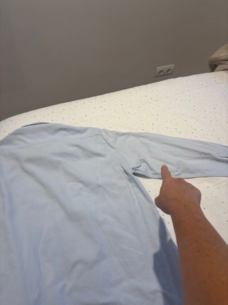 Camisa Carolina Herrera Hombre Azul Claro