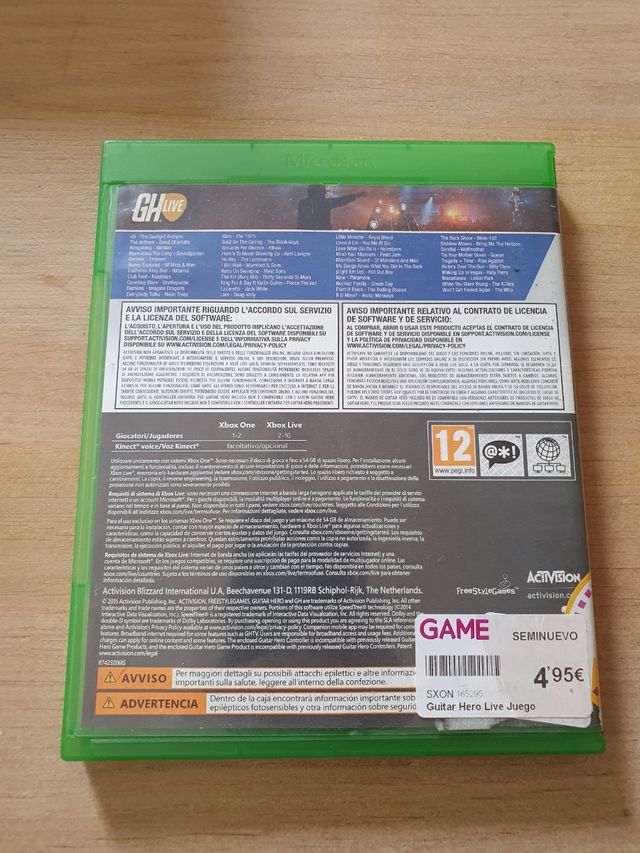 Guitar Hero Live Xbox con 2 guitarras